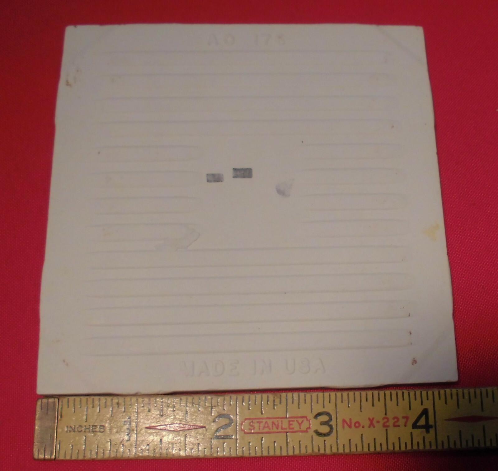 1 pc. *Blue* Ceramic Tile *Crystalline Glazed* by American Olean Co. 4-1/4″ NOS