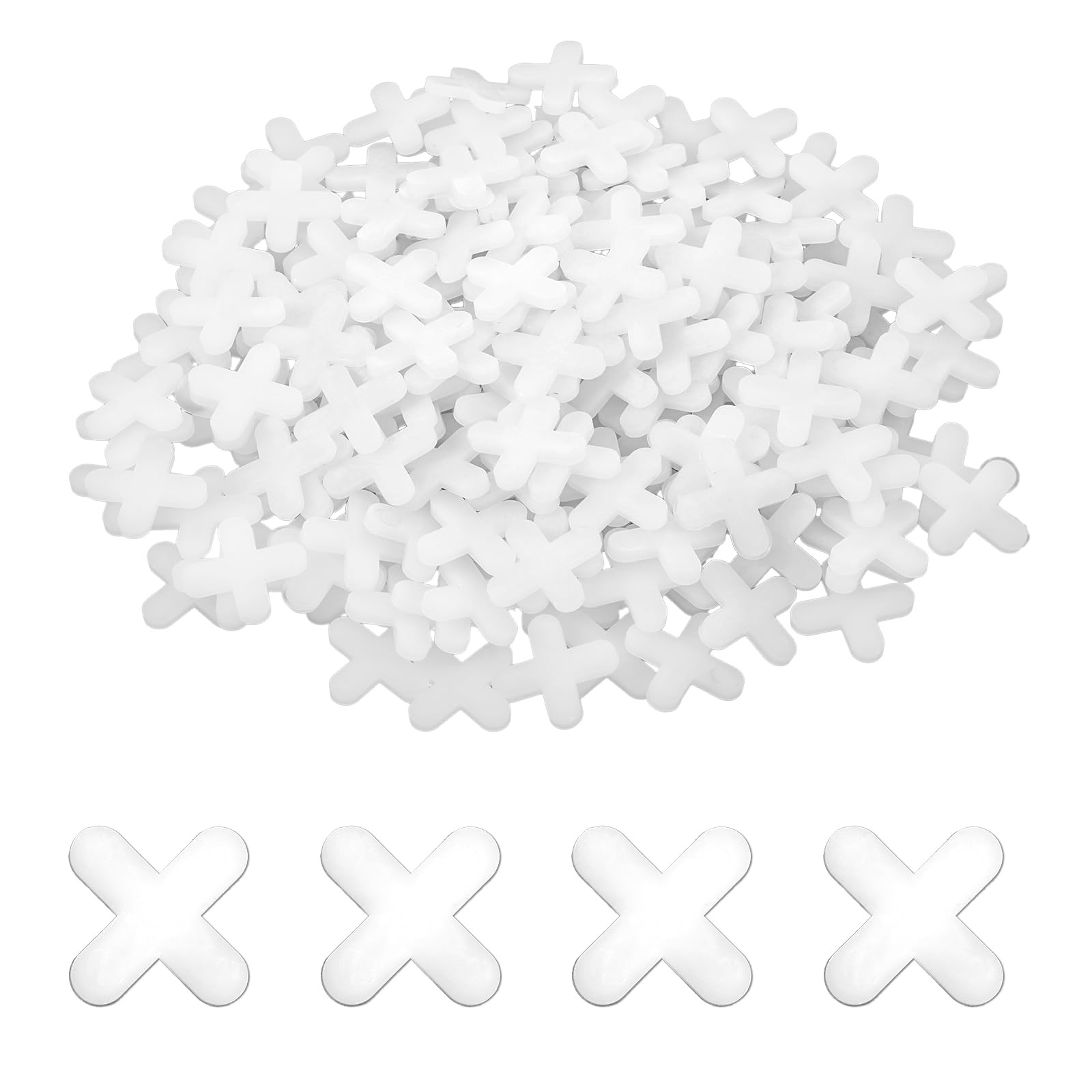 1/4 Inch Tile Spacers, 500 Pcs Cross Leveling Clips Floor Wall