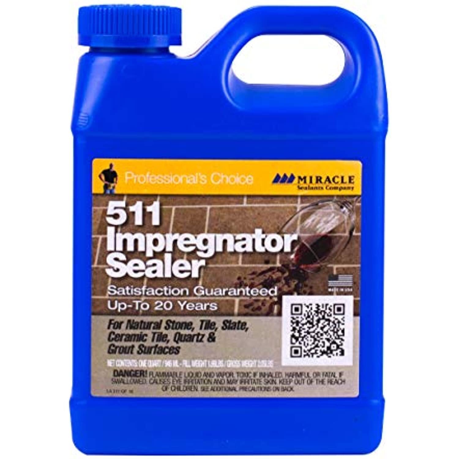 Miracle Sealants 511QT6 511 Impregnator Sealer, Quart, Clear, 32 Fl Oz