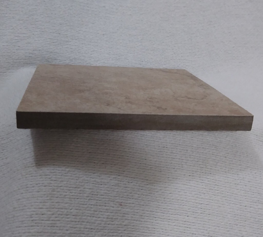 1 ea Ceramic Wall Tile 3-3/4″ Cloudy Cafe Brown Matte Square Sample for Crafts