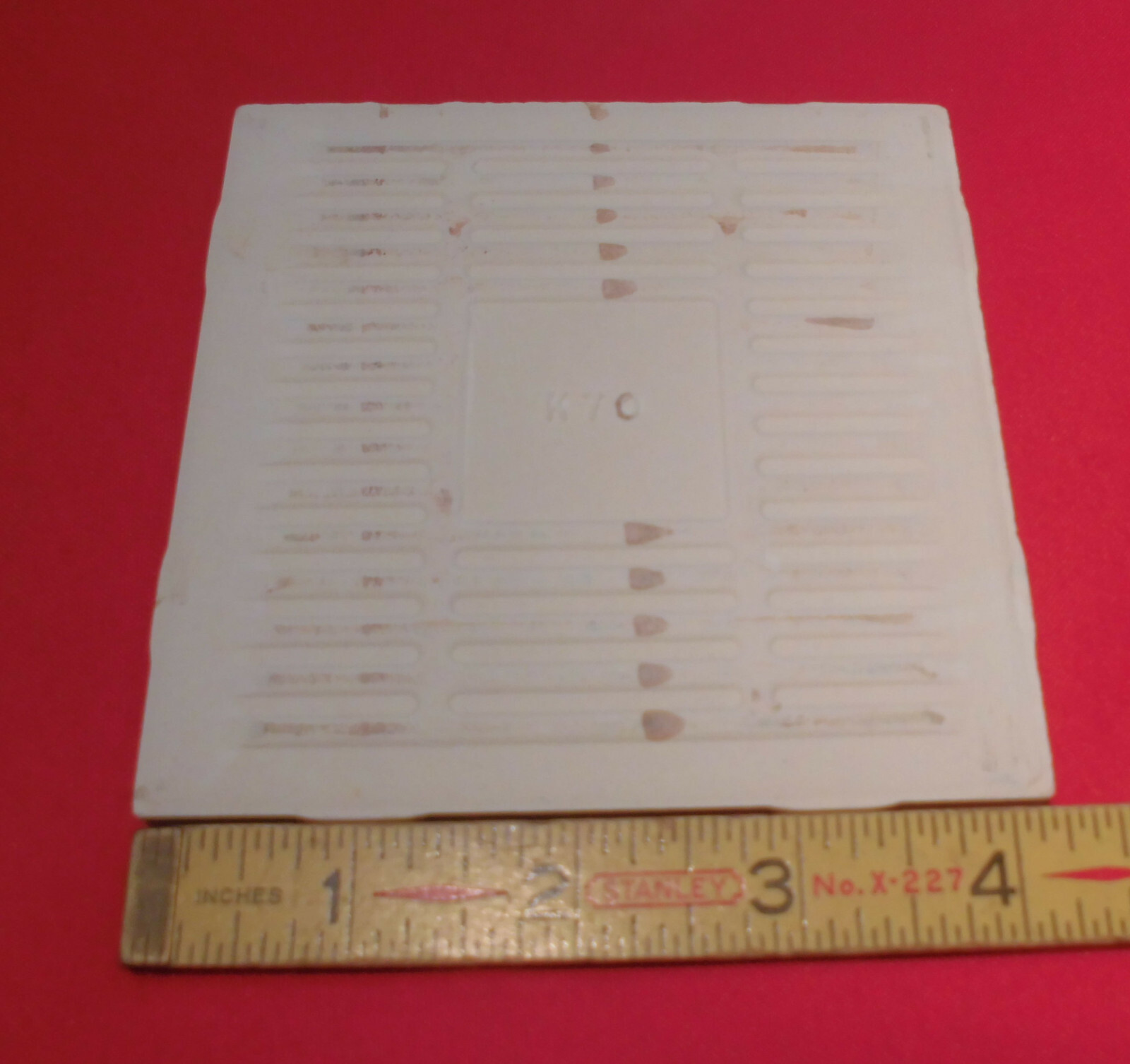1 pc. Dove-Lite Gray; Matte Ceramic Tile by Daltile #D-725; 4-1/4″ New Stock