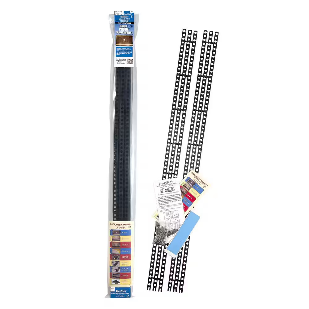 Shower Pre Pitch Installation Kit Standard Shower Base Drain Slope System