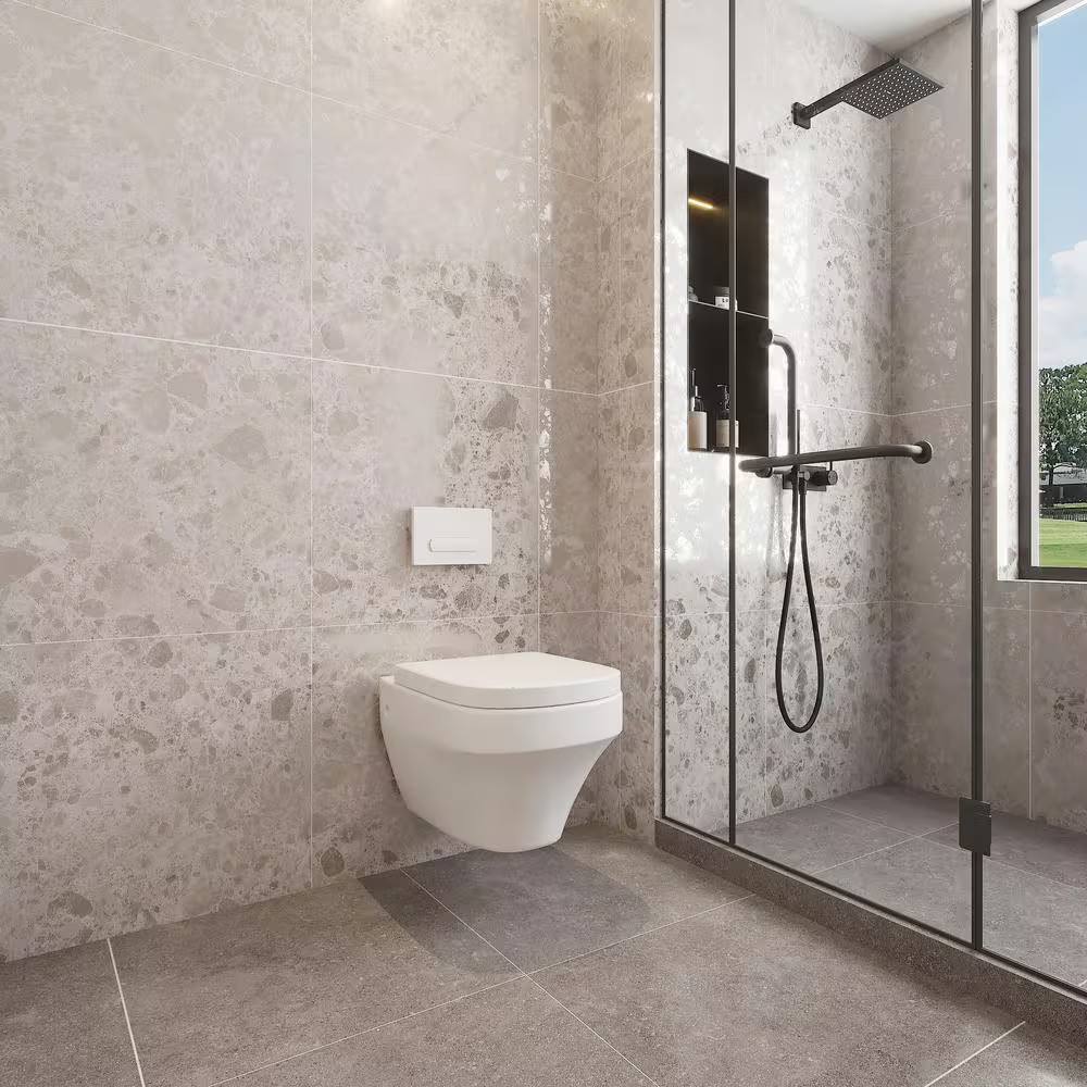 Ambience Terrazzo Ivory 24In.X 24In.X 10Mm Porcelain Floor and Wall Tile – Case