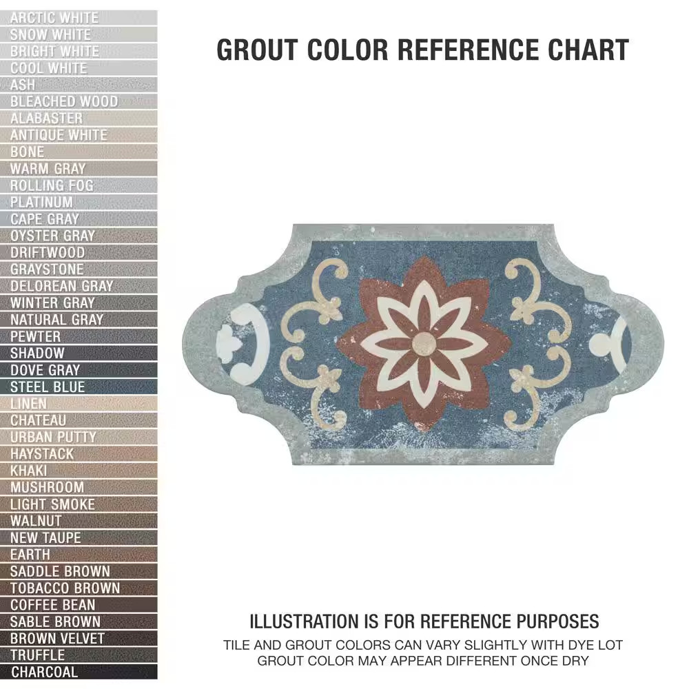 Corinto Provenzal Colors Mix 6-1/4 In. X 12-3/4 In. Porcelain Floor and Wall Til