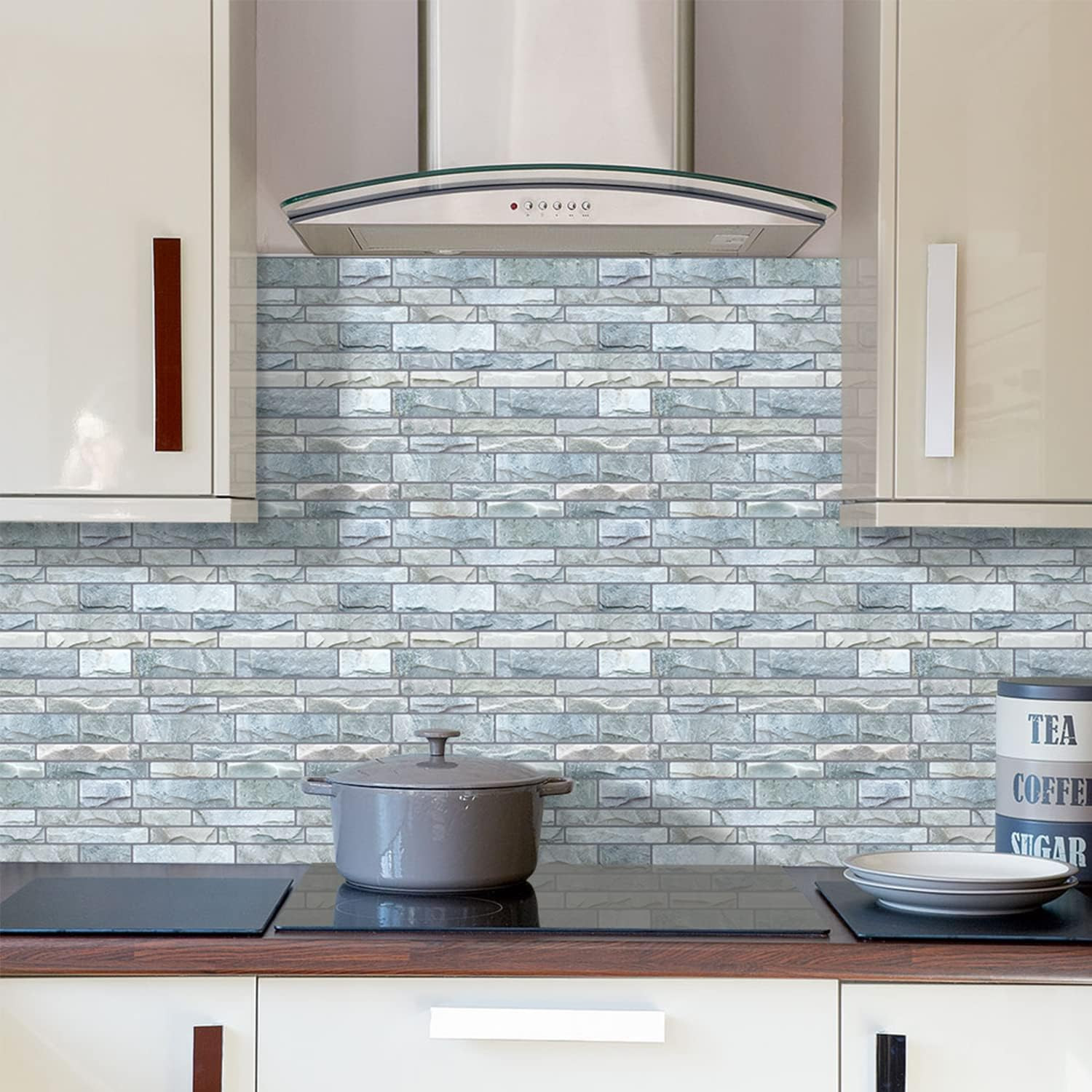 10-Sheet Peel and Stick Backsplash, 12”X12” Self Adhesive Wall Tiles