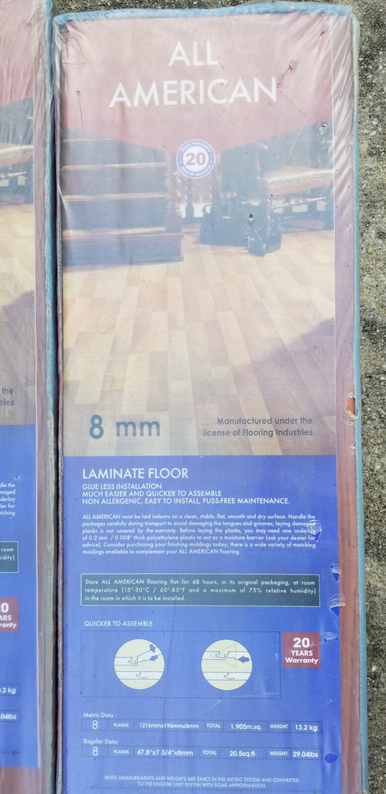 laminate flooring boxes