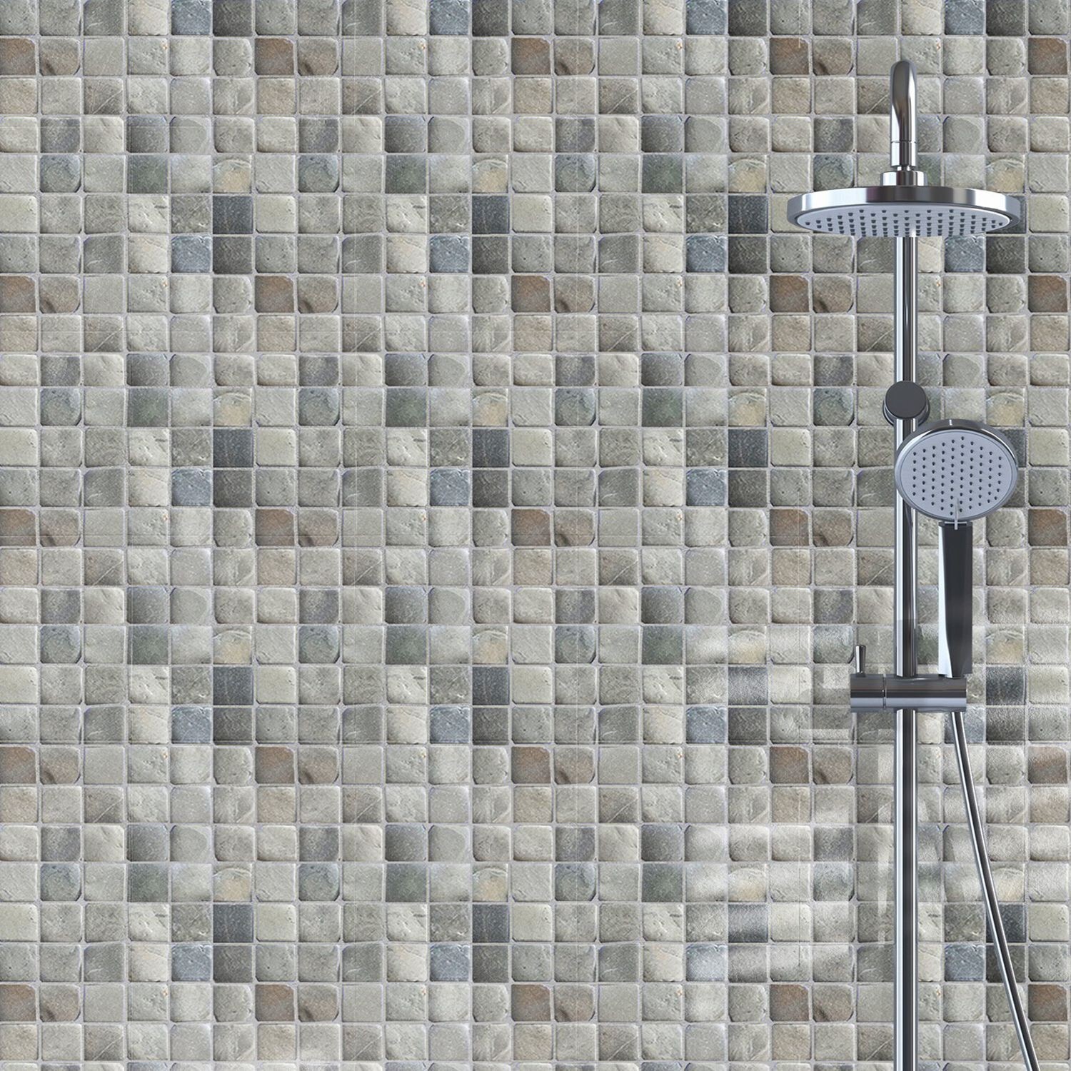 Molar 5 Grey Pebble Mosaic Tile for Wal ($13.89/SqFt)