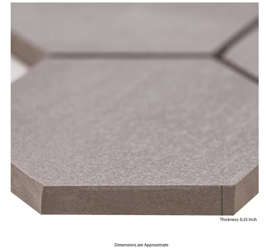 MSI Cementino 11 in. x 13 in. Matte Porcelain Hexagon Mosaic Floor & Wall Tile