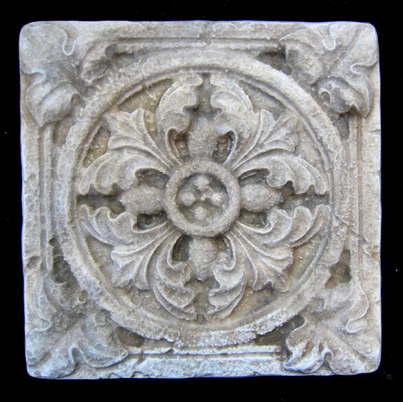 Ancient Greek Rosette Kitchen Backsplash Decorative Sculpture Relief Tile