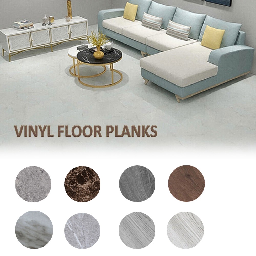 36Pcs 54 Sq.FT Self-Adhesive PVC Vinyl Floor Planks Peel & Stick Wood Tiles Peel