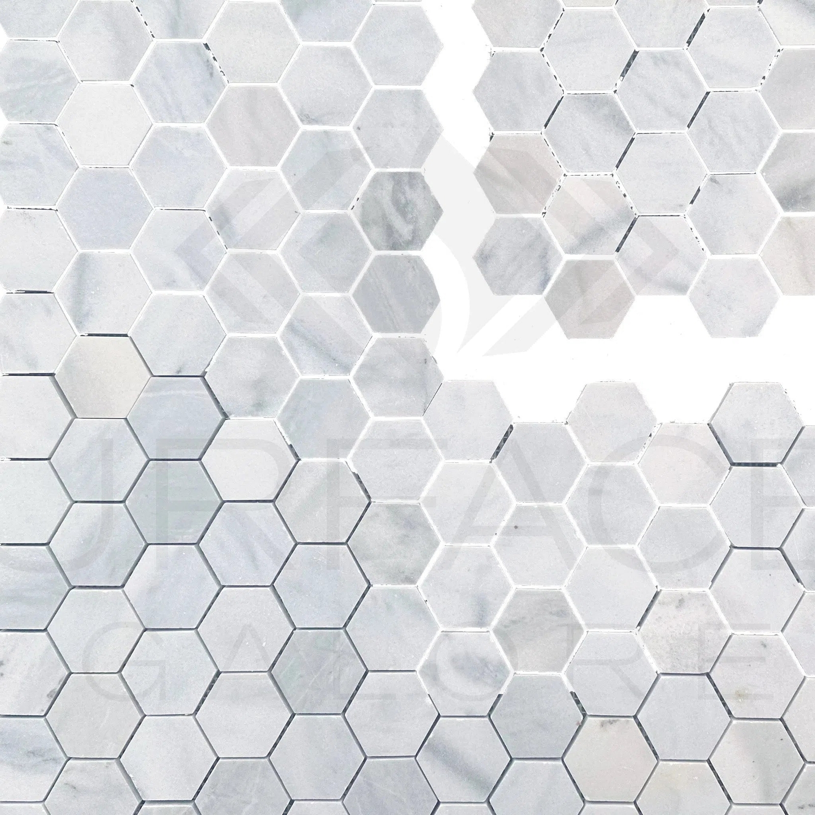 White Marble 2 inch Hexagon Honed Mosaic Tile 45 Sq.Ft. $6.66/Sq.Ft.