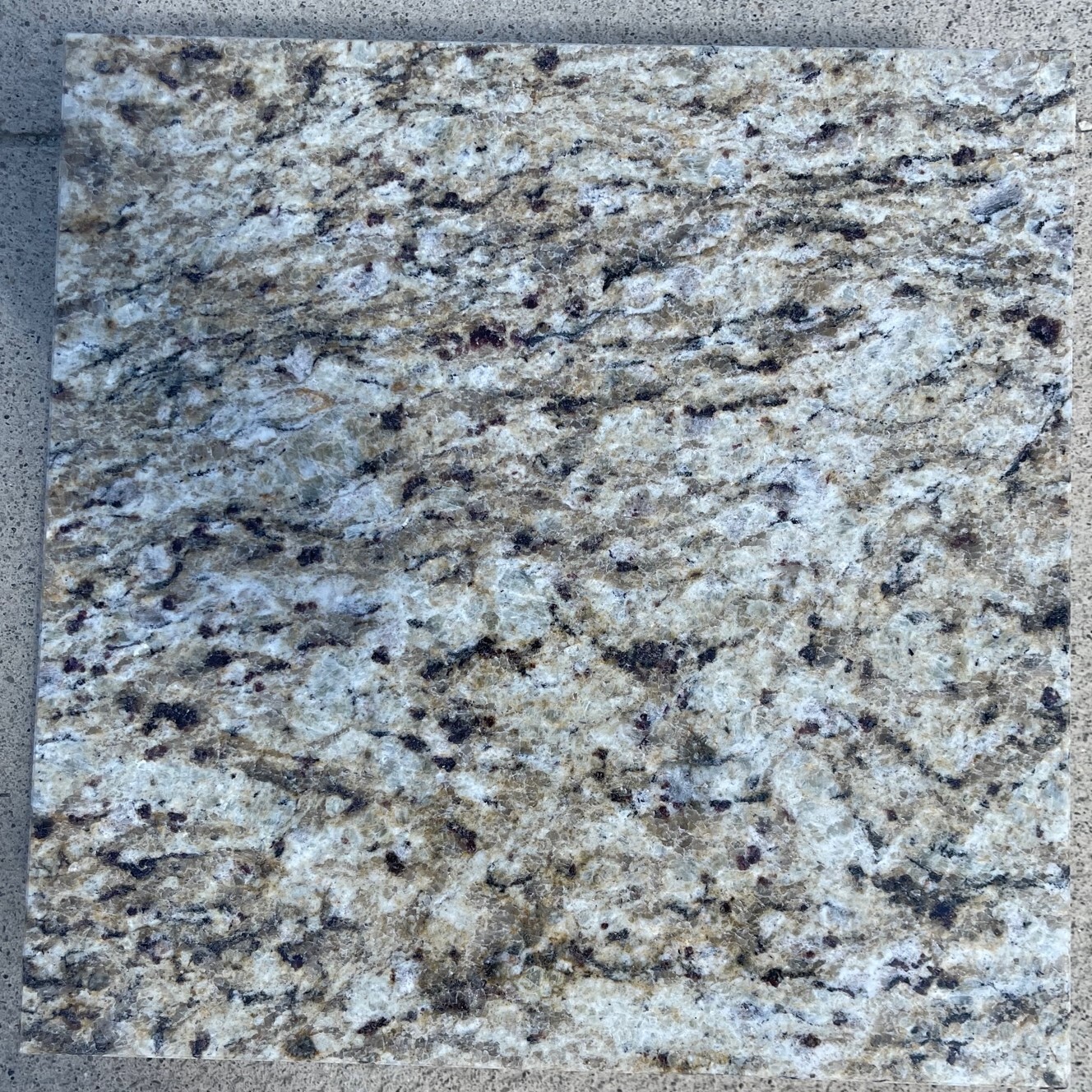 Tile Granite Natural Stone Giallo Ornametal Floor Wall About 3×3 SAMPLE TS-15B