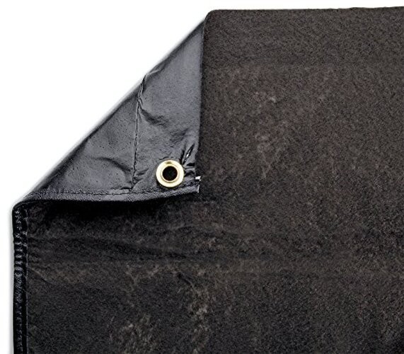 New Pig – 5’x5′ Black Oil Mats for Garage – Driveway Containment Mat