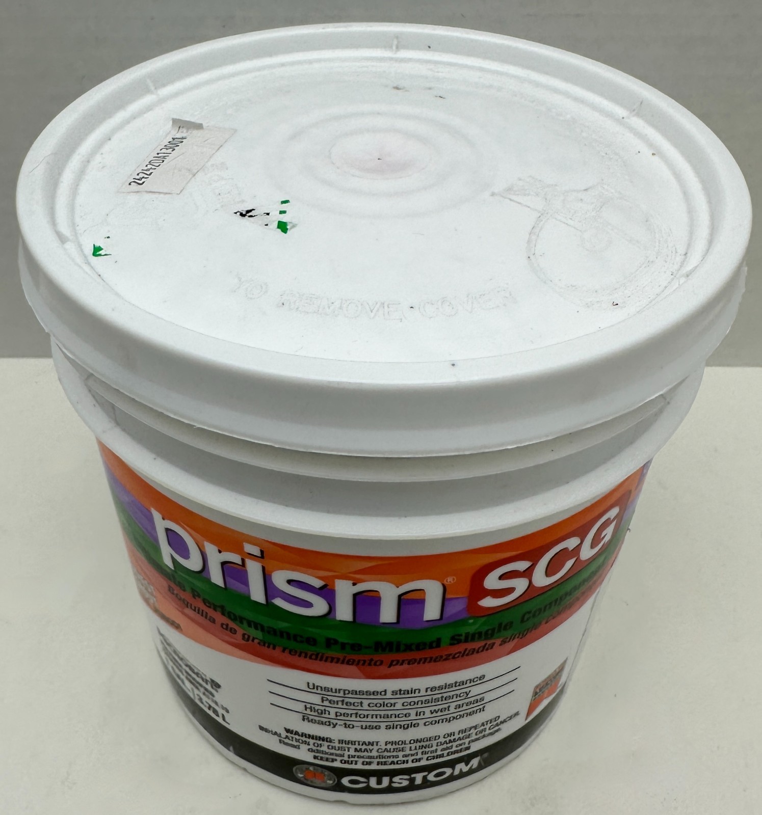1 Gallon Arctic White #640 Prism SCG Grout Pre-Mixed Single Component Grout