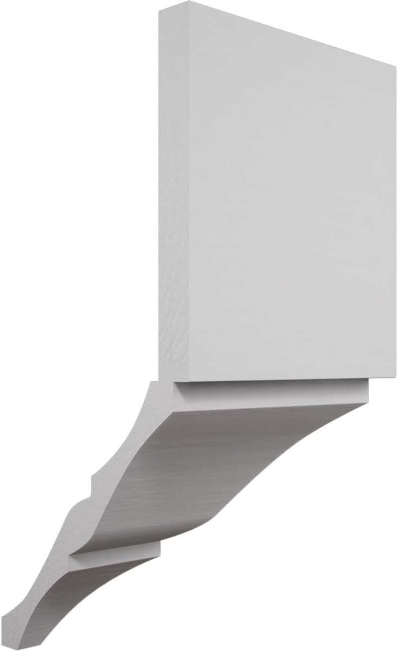 3 5/8″W X 3 5/8″P X 7 1/2″H Americraft Solid Paint Grade Wood inside Crown Mould