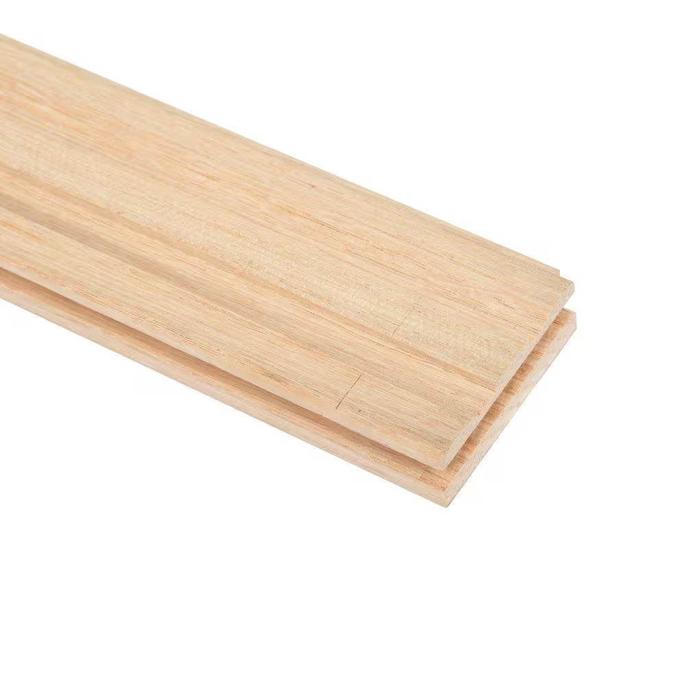 American Home Natural Oak 3/4 In. T X 2-1/4 In. W Smooth Solid Hardwood Floor…