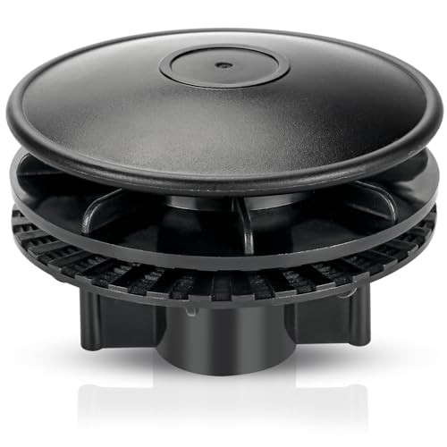 Boat Vent Black Boat Hatch Cover Support Mushroom Cap 4-1/4 inch