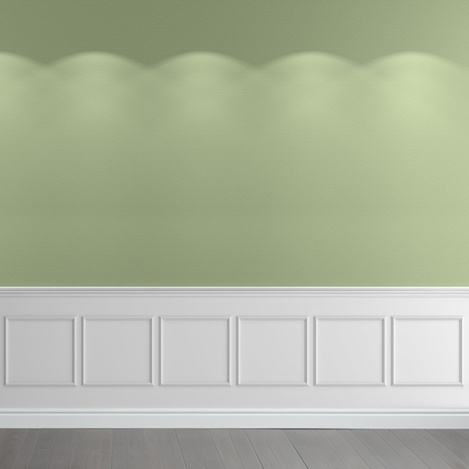 White Peel & Stick PreCut Picture Frame Accent Wall Molding Wainscoting Kit
