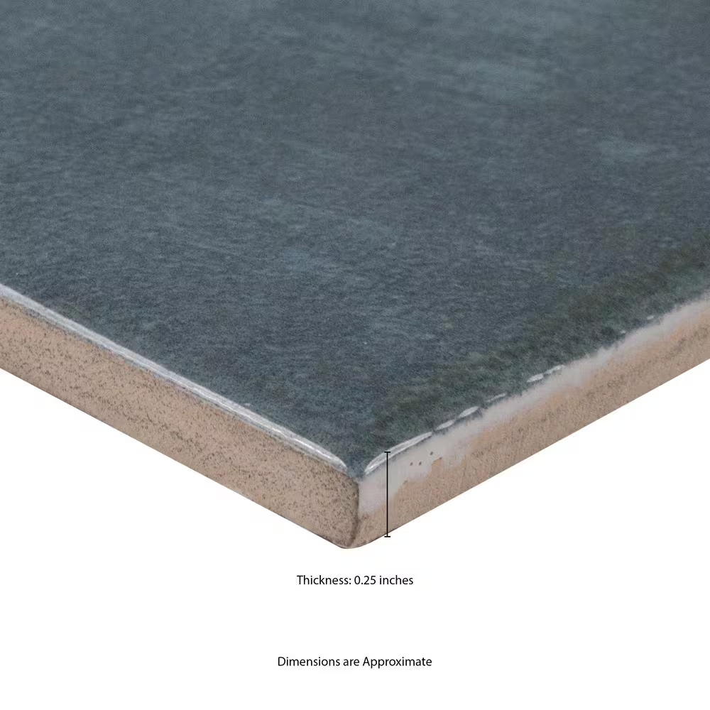 Lakeview Denim Subway Wall Tile, 3 In. X 12 In. Glossy Ceramic Wall Tile (5.5 Sq