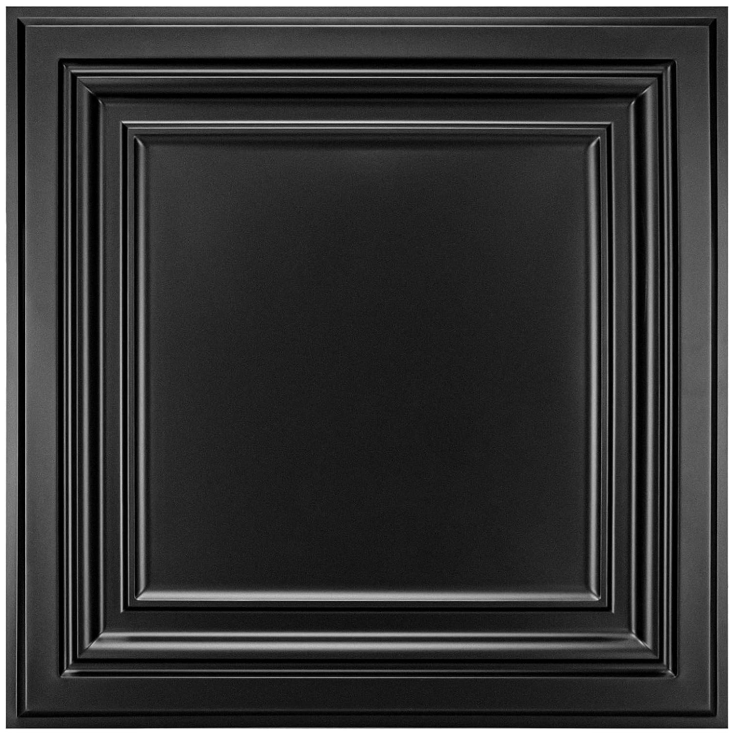 Water Resistant PVC Tiles – 24-Pack 2×2 ft – Black