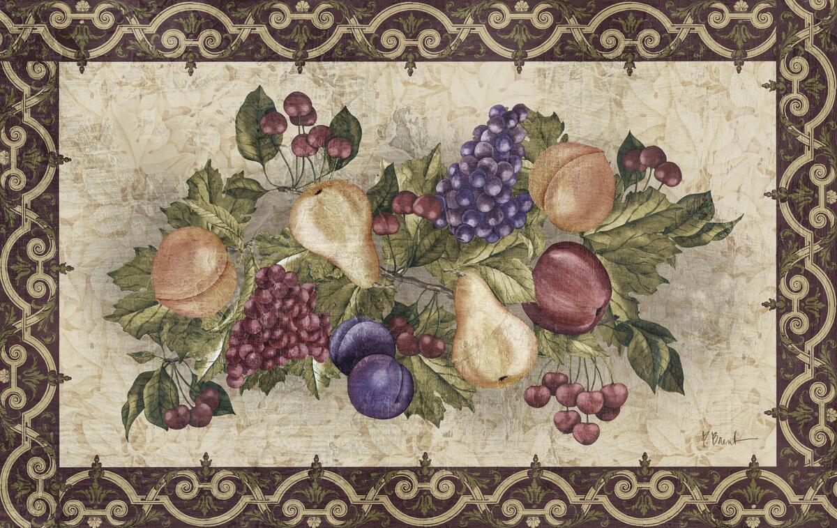 Ceramic Backsplash Tile Mural Fruit Kitchen/Bathroom – Traditional Fruit II