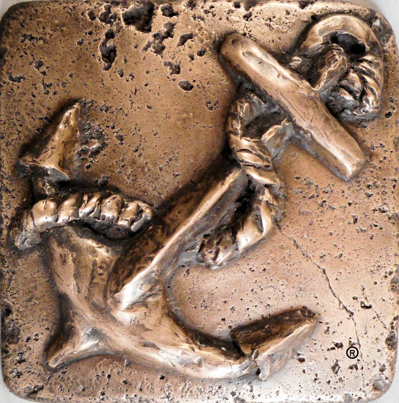 Bronze 4″x4″ Anchor Wall Tile