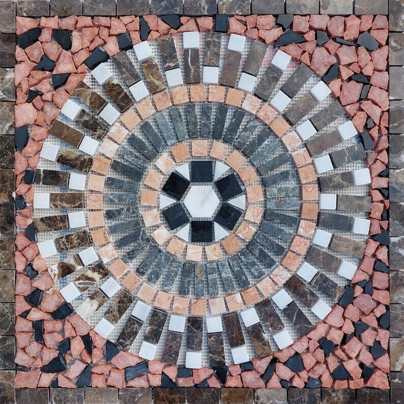 HOME DÉCOR MOSAIC | Square Shape Colorful Mosaic | Beautiful Natural Stone