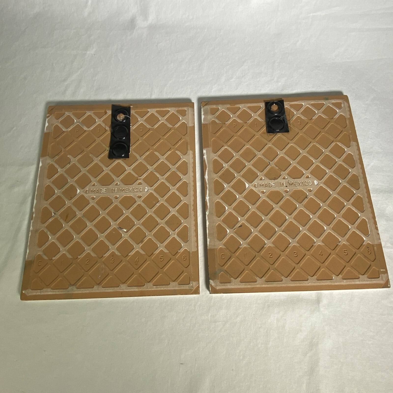 2 Hand Painted Ceramic Tile Wall Art Backsplash Border Mexico Ocean Palm Tree