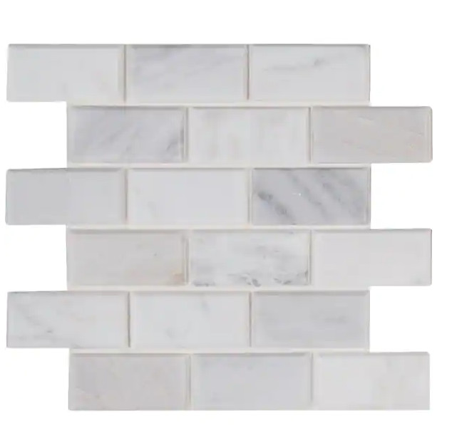 MSI Arabescato Carrara 11.81 in Honed Marble Look Floor and Wall Tile Sheet