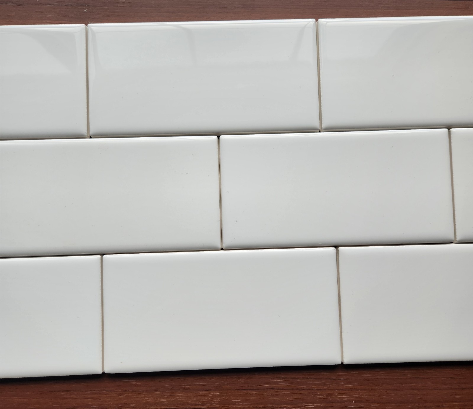 (50) American Olean Ice White #0025 Ceramic Subway Tile 3 x 6″ Inch Lot of 50