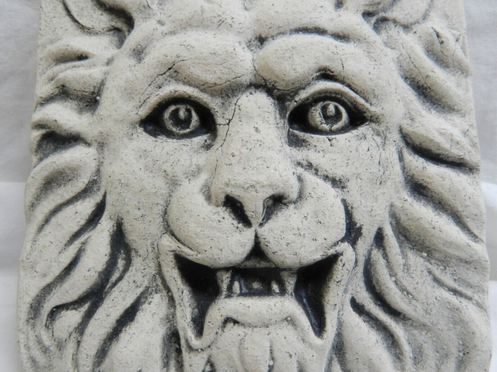 A PAIR OF David Ellison Pottery Tile LION 3 3/4″x63 3/4″ HEAVY Pewabic Pottery