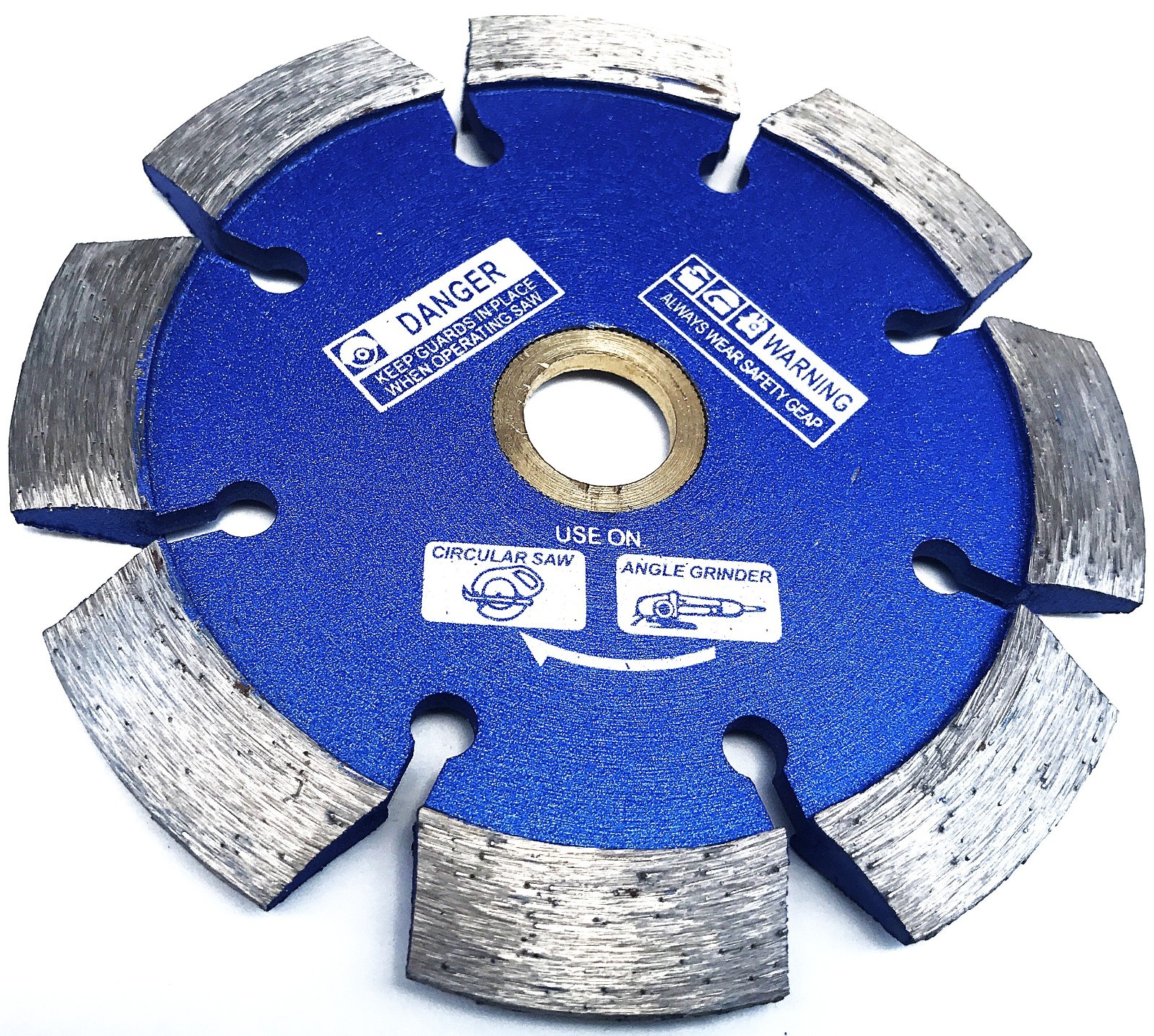 4.5″ x .250″ Laser welded V-shaped Segmented Crack Chaser for Concrete Asphalt