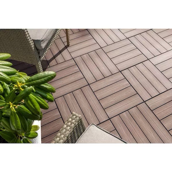 Design House Straight Edge Trim 3 in. x 12 in. Wood-Plastic Composite