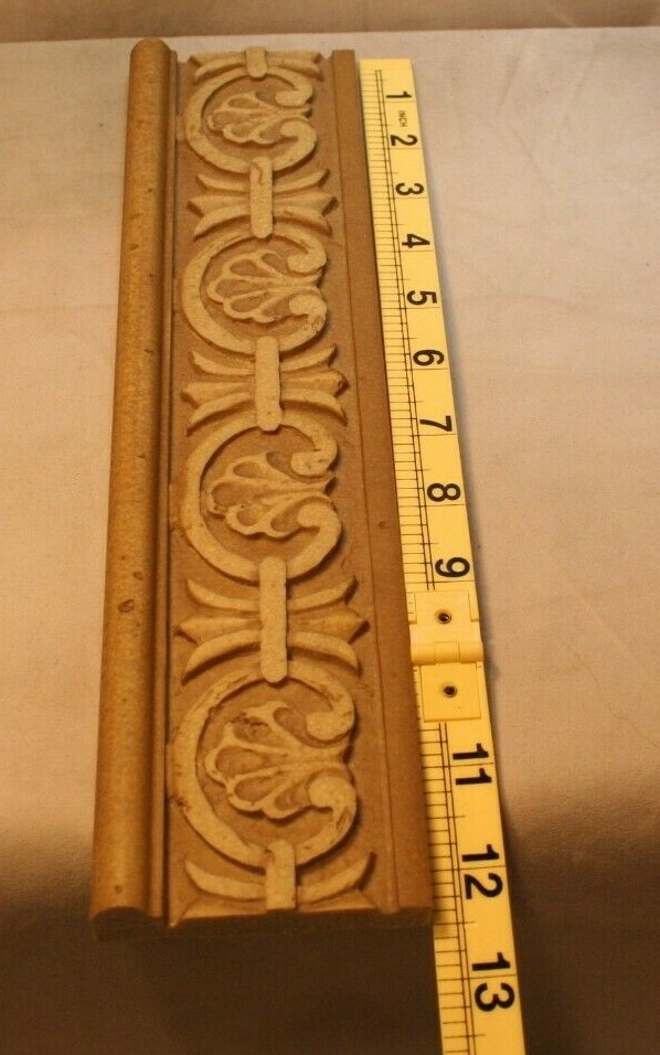 Decorative Listello Border Made Of Resin Travertine Look 12 1/4″ X 3/8″ X3″