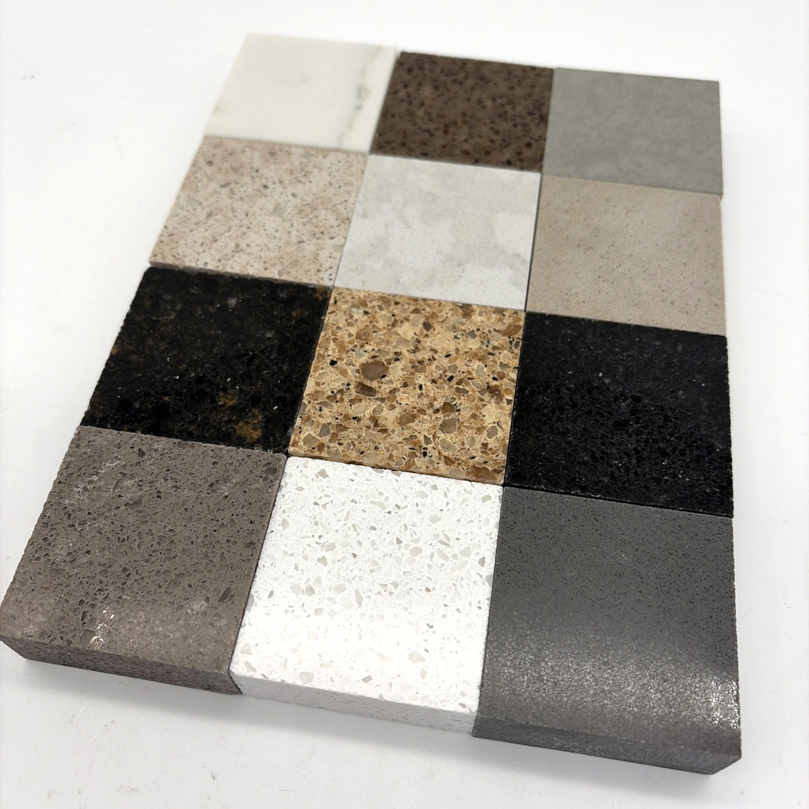 DuPont Zodiaq Quartz 12 Pc Swatches 2×2 Countertop Tile Sample Lot Corian Quartz