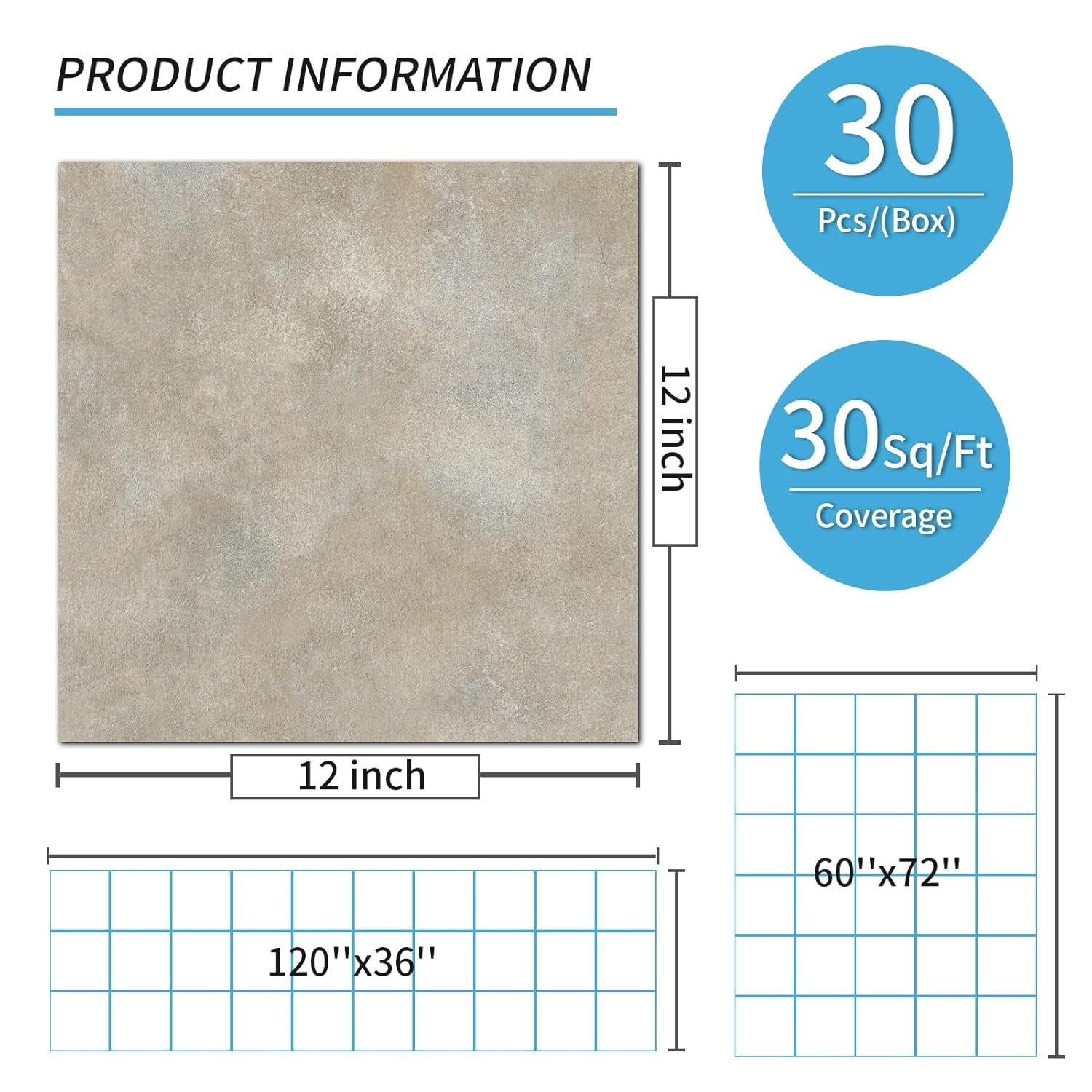 Affordable Vinyl Floor Tiles – 30 Sq.ft of Stylish Slate Self-Adhesive Tiles