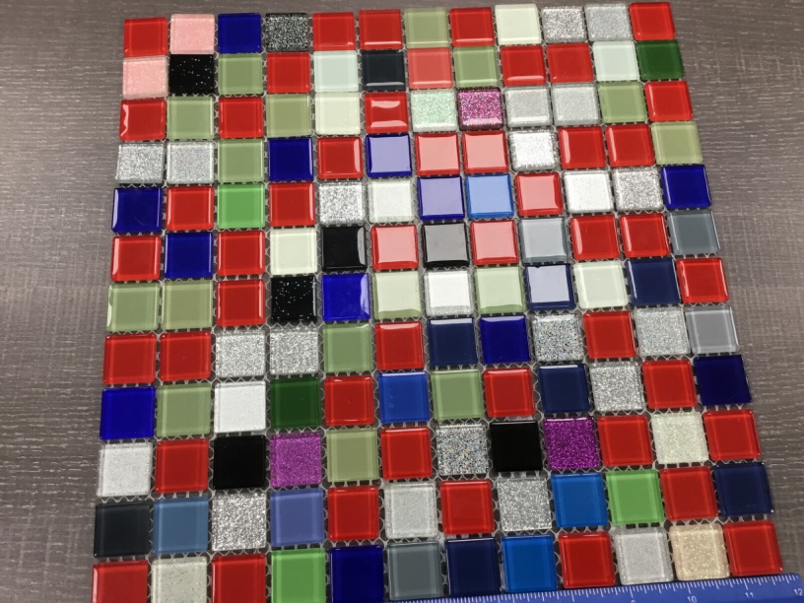NEW Multi colored Glass ? Mosaic Wall Tiles Glazed Porcelain Floor Tile sheet