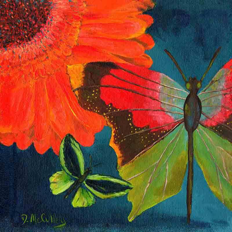Butterfly Accent & Decor Tile Debbie McCulley Art POV-DM008AT