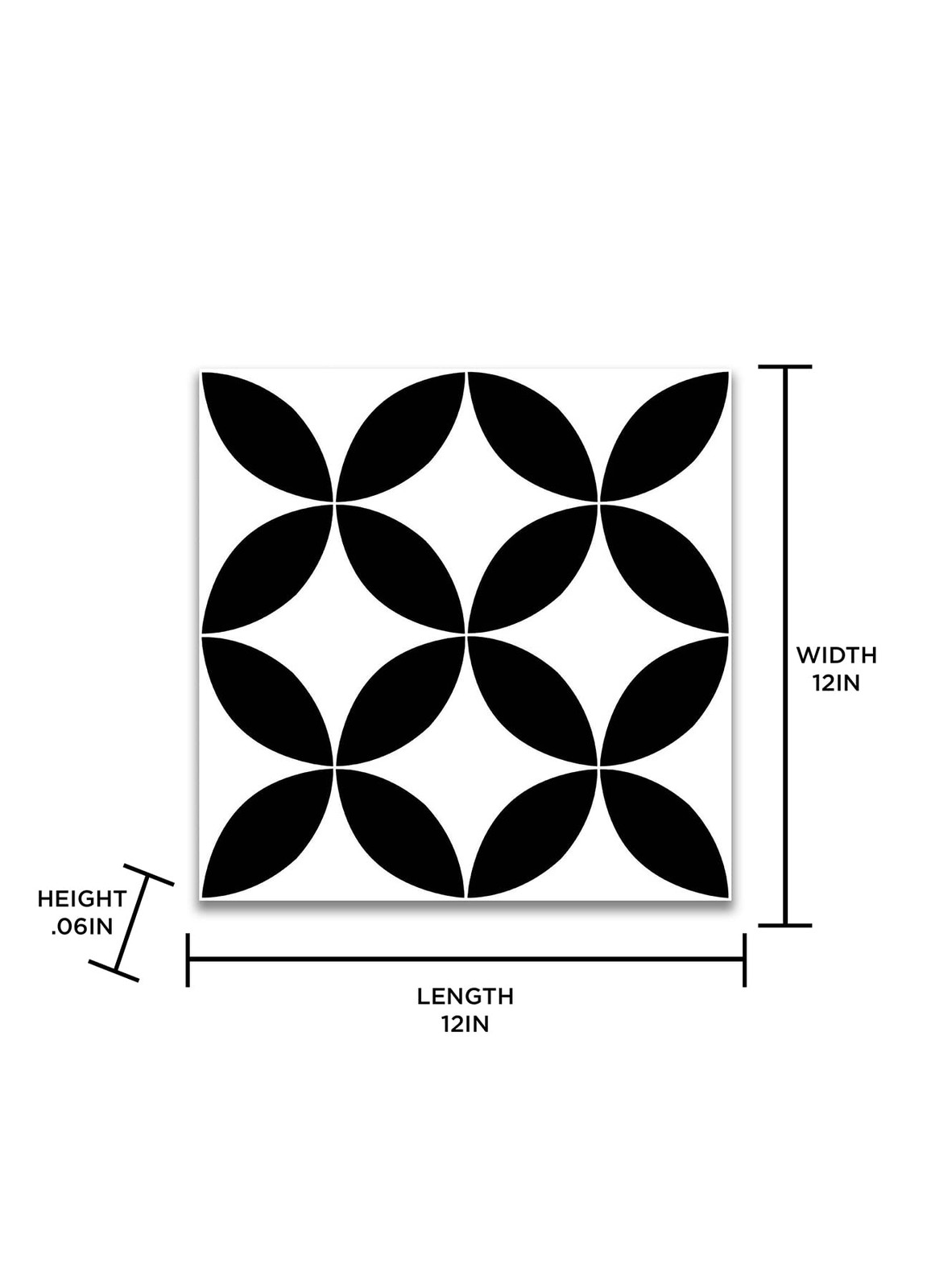 Black Starlight Peel Stick Floor Tiles FP3301 Home Improvement Accessories
