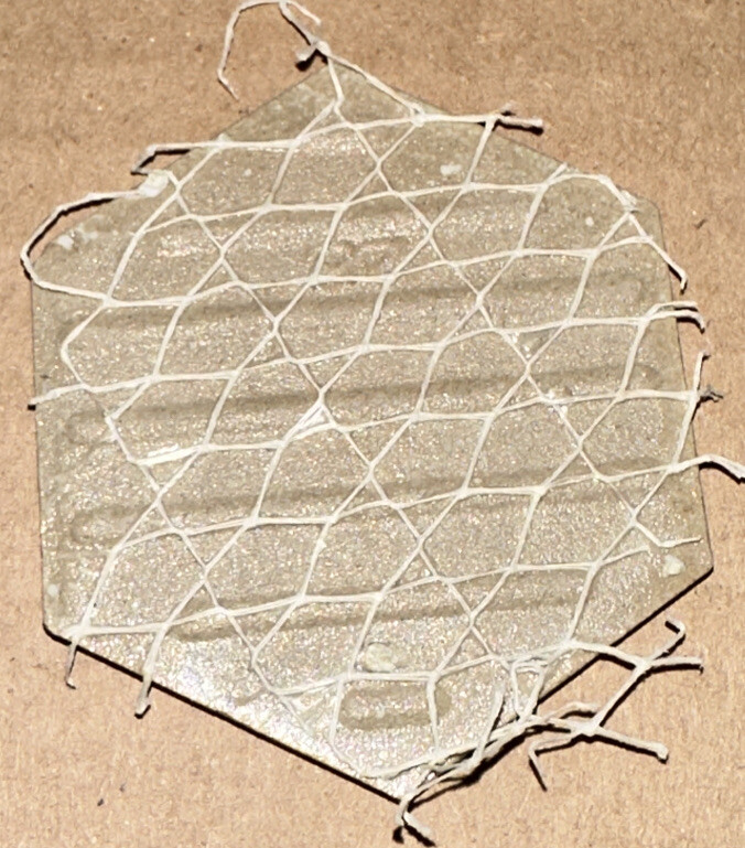 2″ x 2.25″ Small Hexagon Shape White Wall Tiles x12 Set Lot Crafts Small Project