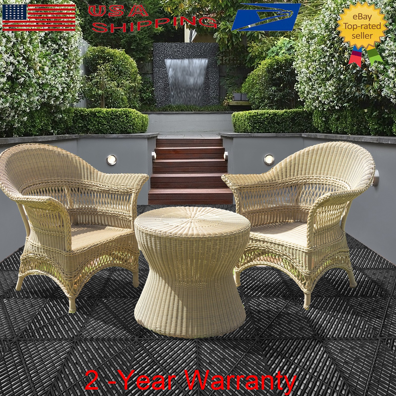 25 Pack Interlocking Floor Tiles with Drain Holes For Wet Areas Bathroom Kitchen