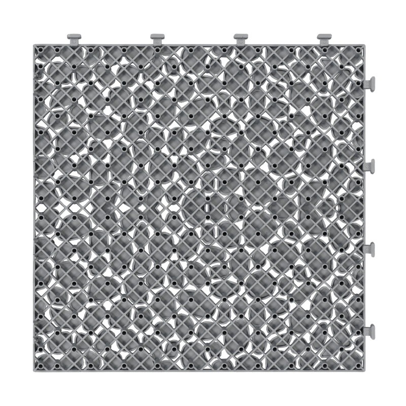60x Interlocking Deck Tiles, 12 inch Gray Waterproof Anti-slip Bathroom Porch