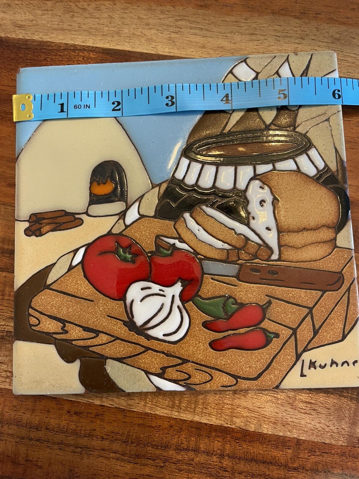 Southwest Kitchen Terra Cotta Tile Vintage Earthtones Tile L. Kuhne