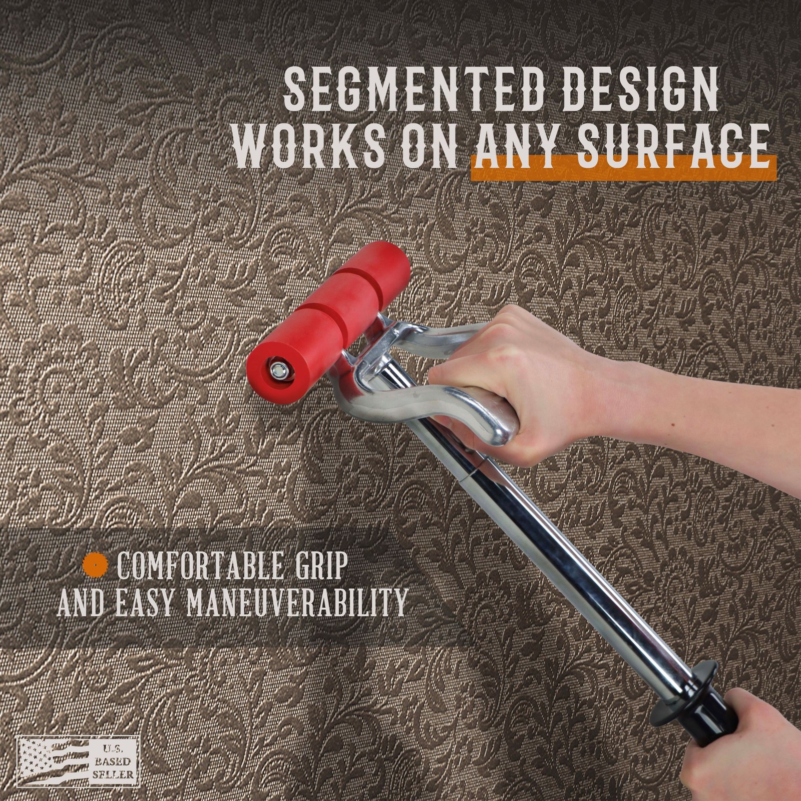 DCT Extendable Flooring Seam Press Roller Laminate Vinyl Carpet Linoleum Floor