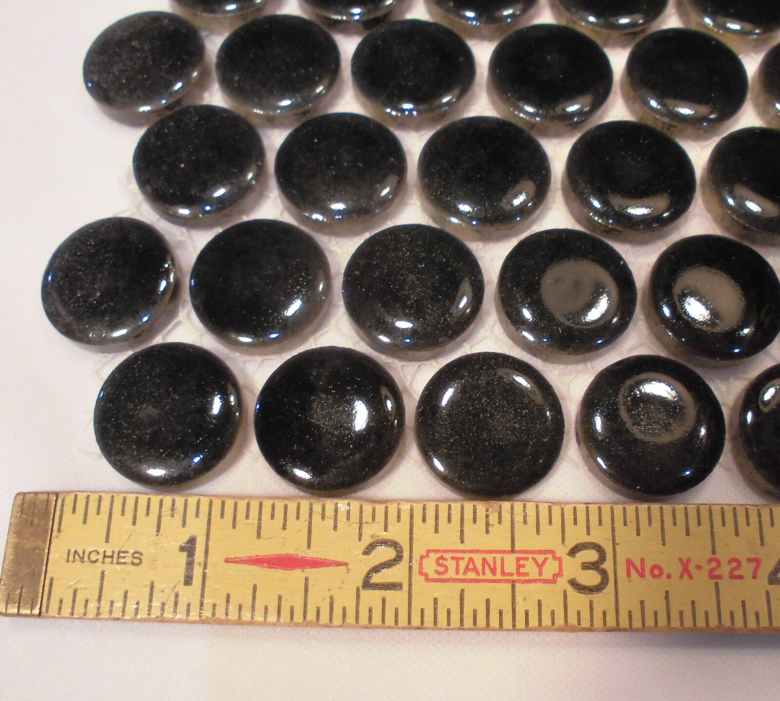 1 Sheet: Penny Round Black 12×13 Porcelain Mosaic Wall/Floor Tile; Backsplash