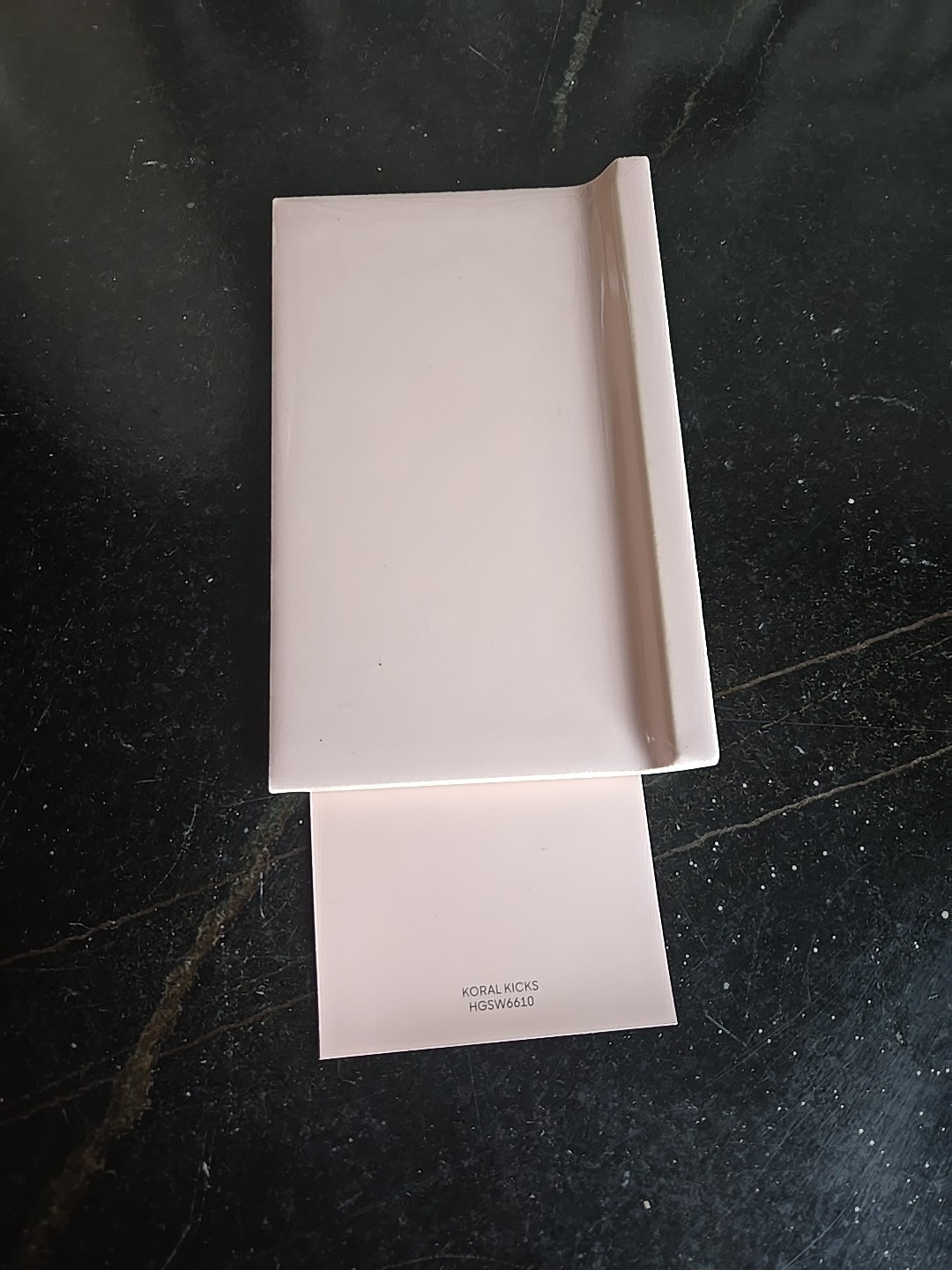 Vintage Cove Base Dusty Pink Tile NOS 6 1/8″ X 3 7/8″