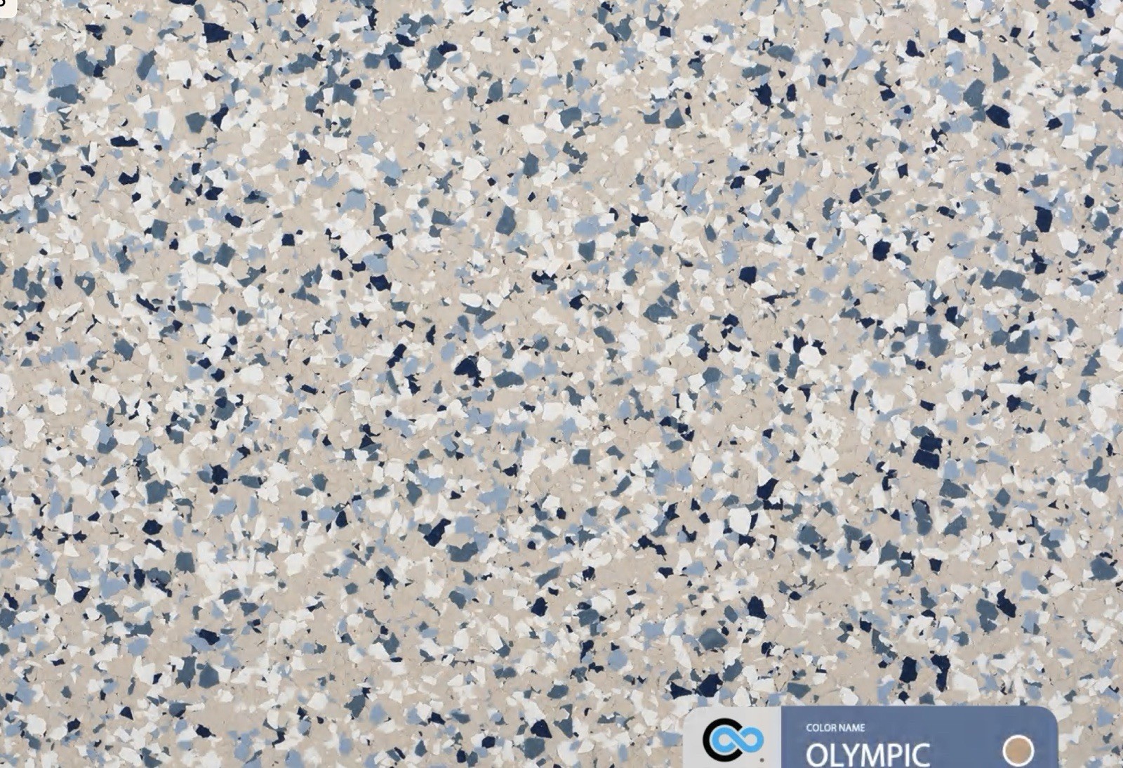 CHIPS FLAKES FOR EPOXY FLOORS OBISPO MIX 1/4” 40 Lb Cs