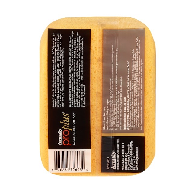 Armaly ProPlus ProPlus Yellow Heavy Duty Polyurethane Grout sponge