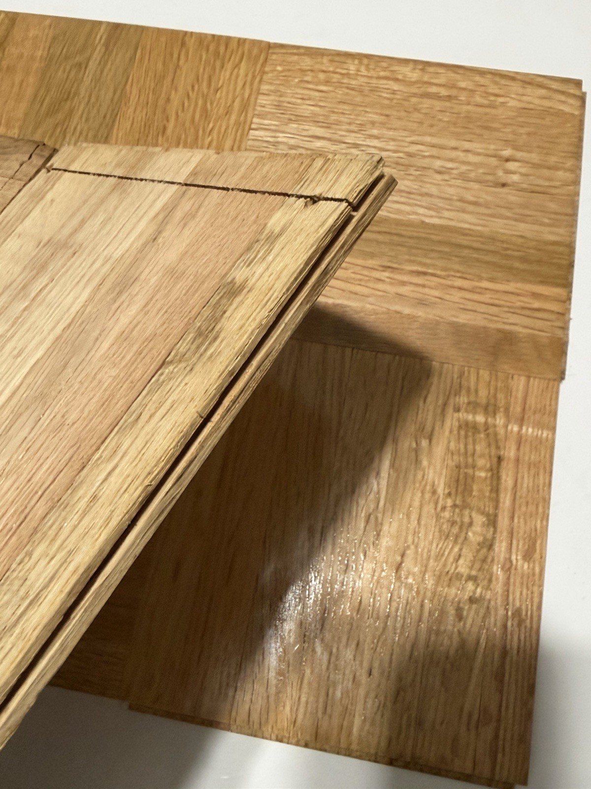 Oak Parquet Flooring HARTCO NATURAL 12x12x5/16: 10 Tiles (10 Sq Ft)