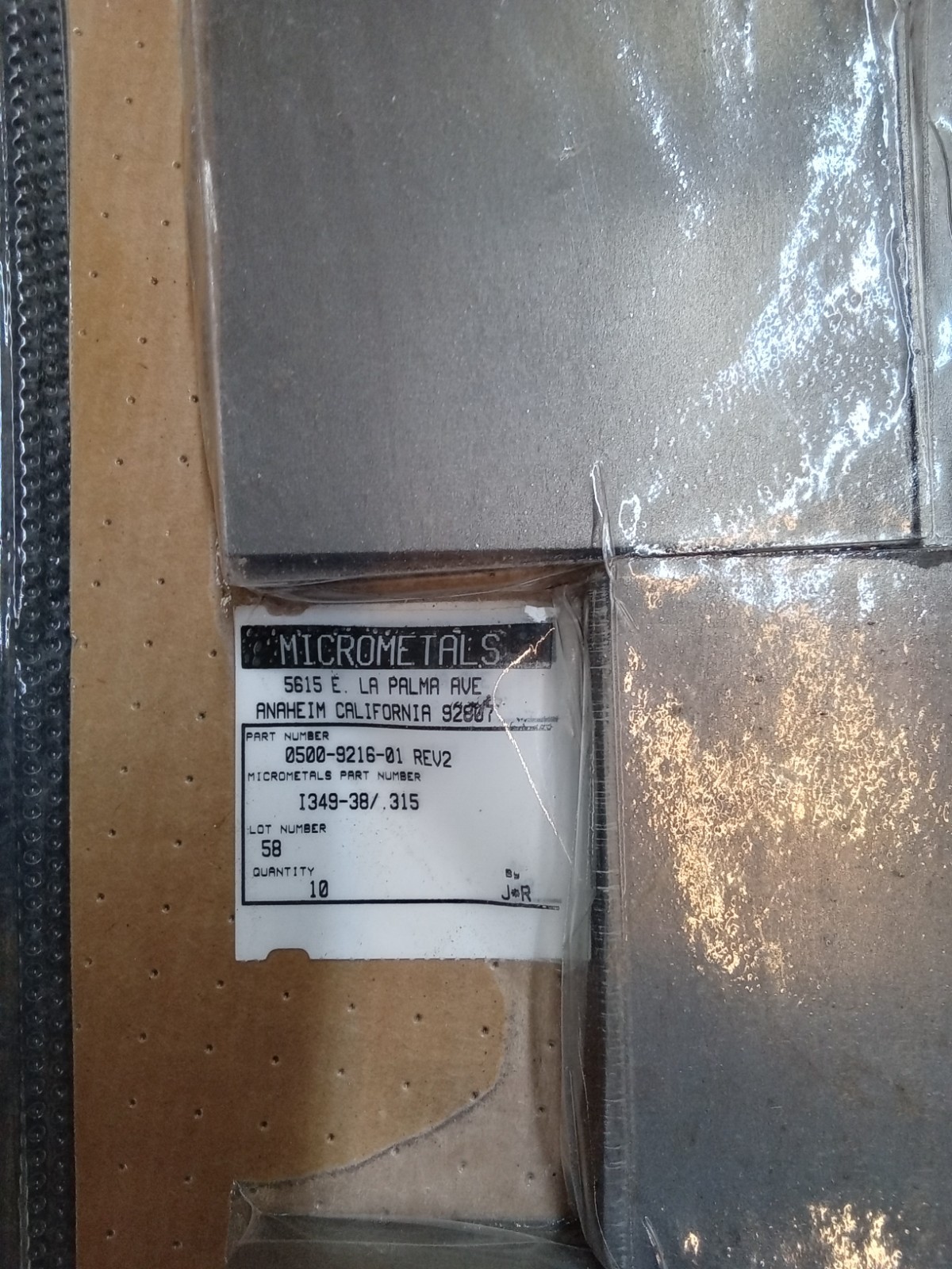 Lot of 10 Micrometals ZPFLOORSHLD Floor Shield Tile 3.5 x 3.5″ I349-38/.315 New
